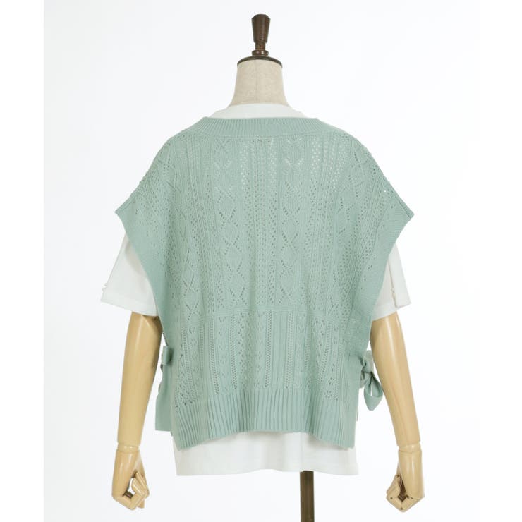 ニットベスト×半袖Ｔセット | axes femme | 詳細画像25 