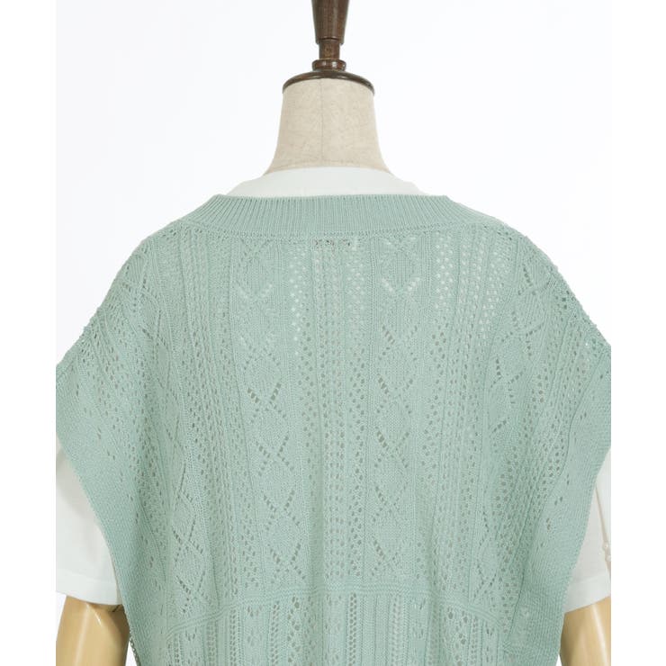 ニットベスト×半袖Ｔセット | axes femme | 詳細画像29 