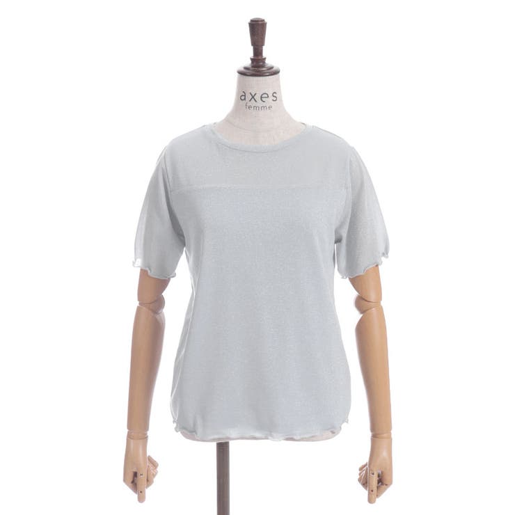 グリッターＴシャツ | axes femme | 詳細画像13 