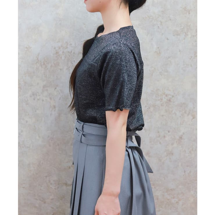 グリッターＴシャツ | axes femme | 詳細画像2 