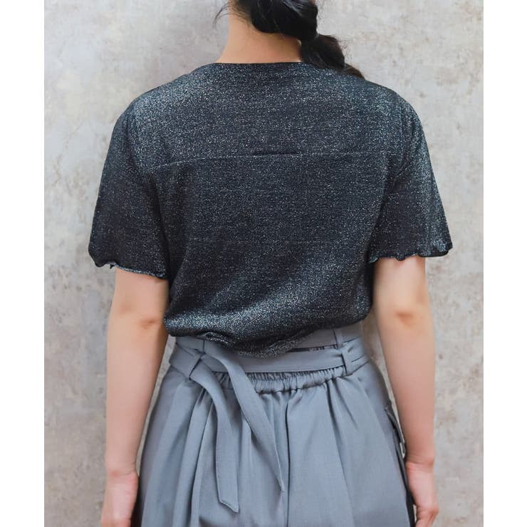 グリッターＴシャツ | axes femme | 詳細画像3 
