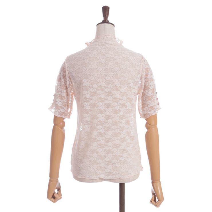 再値下げ！シー バイ クロエ  ¥32400 新品タグ付きレース トップス SEE BY CHLOE (シーバイ クロエ) 袖刺繍フリル クルーネック T