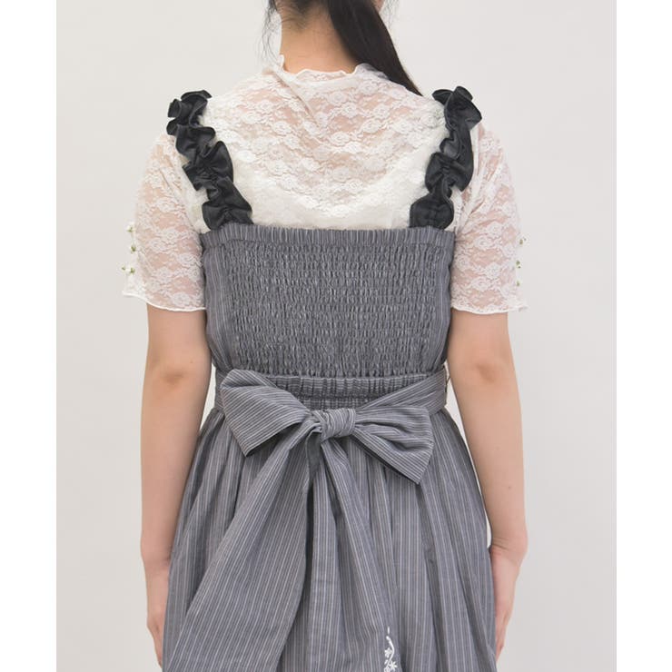 ローズ付レーストップス | axes femme | 詳細画像3 