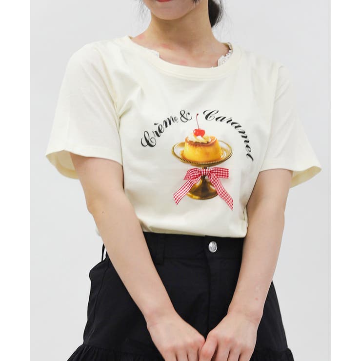 イエロー | レトロスイーツＰＴＴシャツ | axes femme