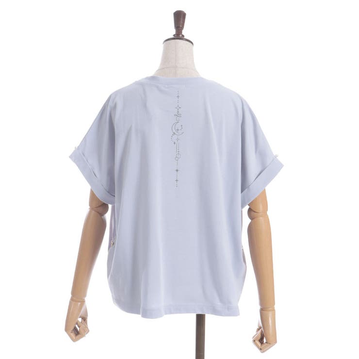 接触冷感天体柄プリントＴ | axes femme | 詳細画像12 