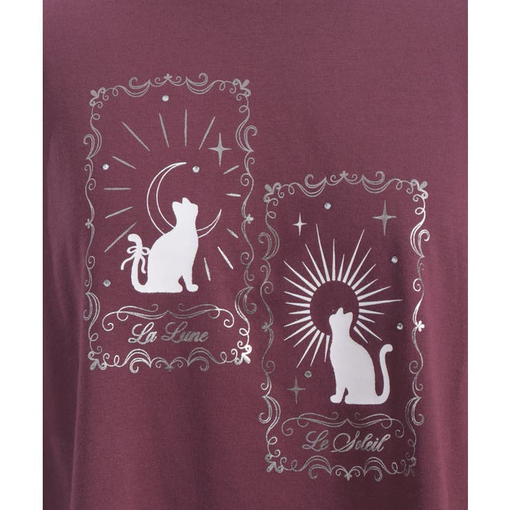 接触冷感天体柄プリントＴ | axes femme | 詳細画像18 