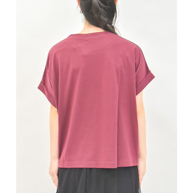 接触冷感天体柄プリントＴ | axes femme | 詳細画像4 