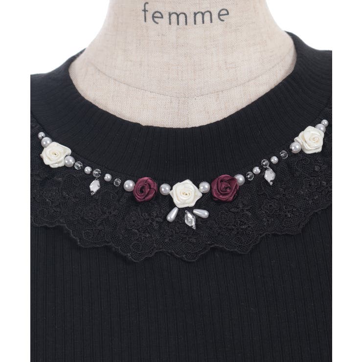 吸水速乾ローズリブプルオーバー | axes femme | 詳細画像23 