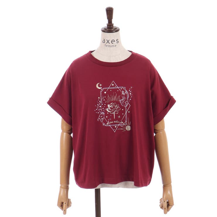 接触冷感エトワールＴシャツ | axes femme | 詳細画像22 