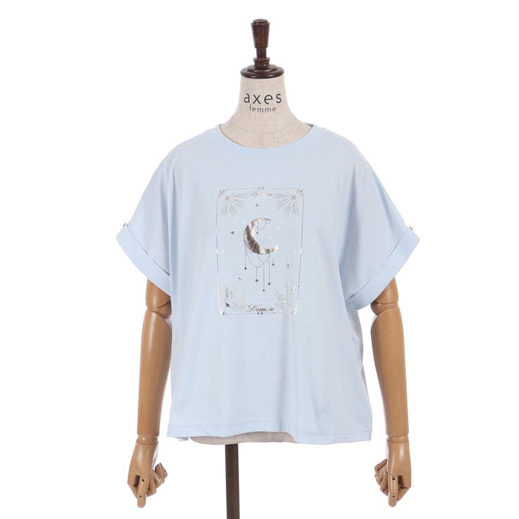 接触冷感エトワールＴシャツ | axes femme | 詳細画像25 