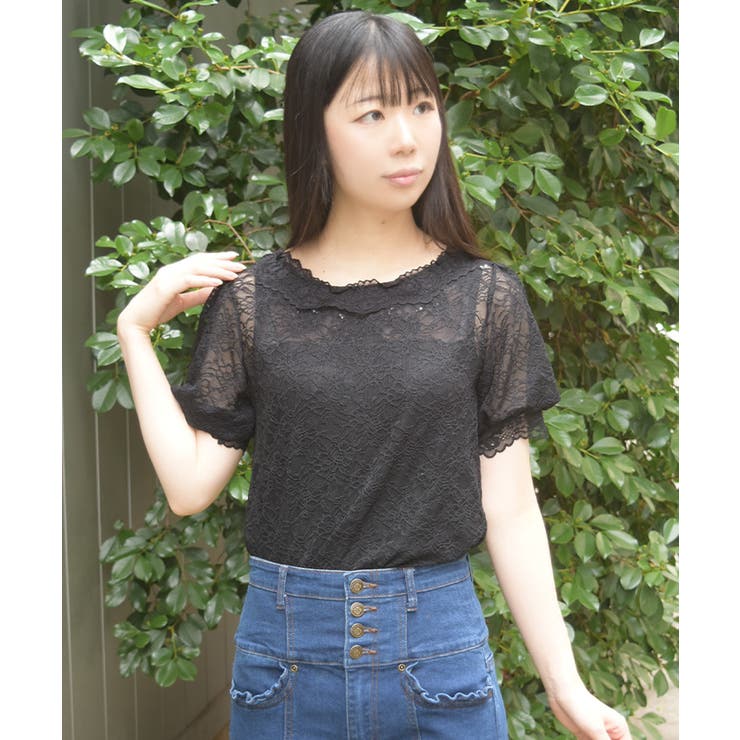 ぽわん袖総レーストップス | axes femme | 詳細画像11 