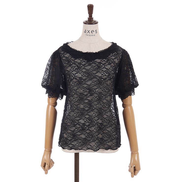 ぽわん袖総レーストップス | axes femme | 詳細画像12 