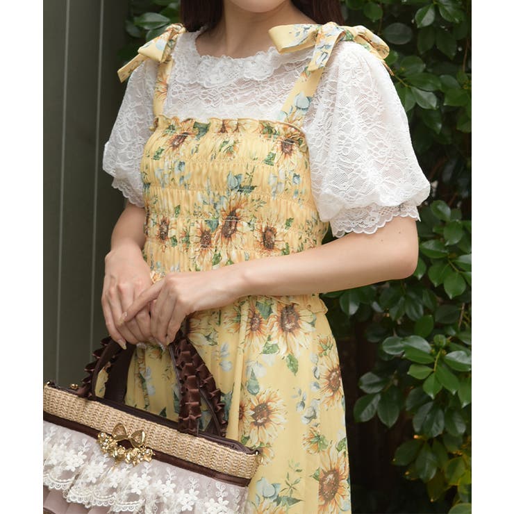 ぽわん袖総レーストップス | axes femme | 詳細画像2 