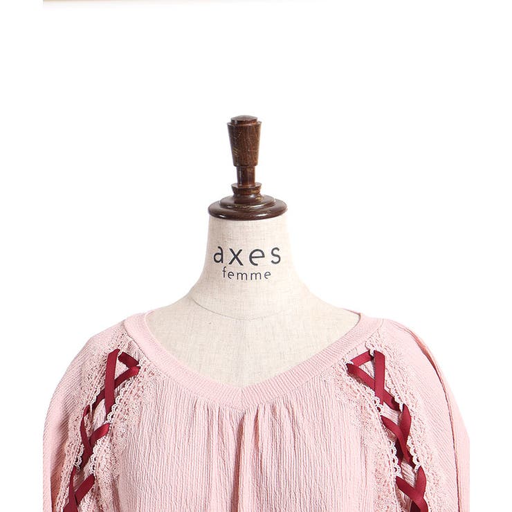 レース×編み上げカットプルオーバー | axes femme | 詳細画像25 