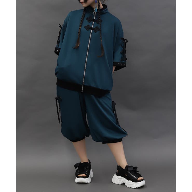 チャイナボタンバルーンパンツ | axes femme | 詳細画像13 