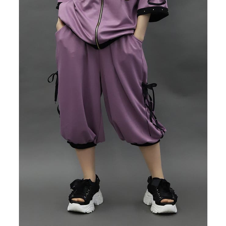 パープル | チャイナボタンバルーンパンツ | axes femme