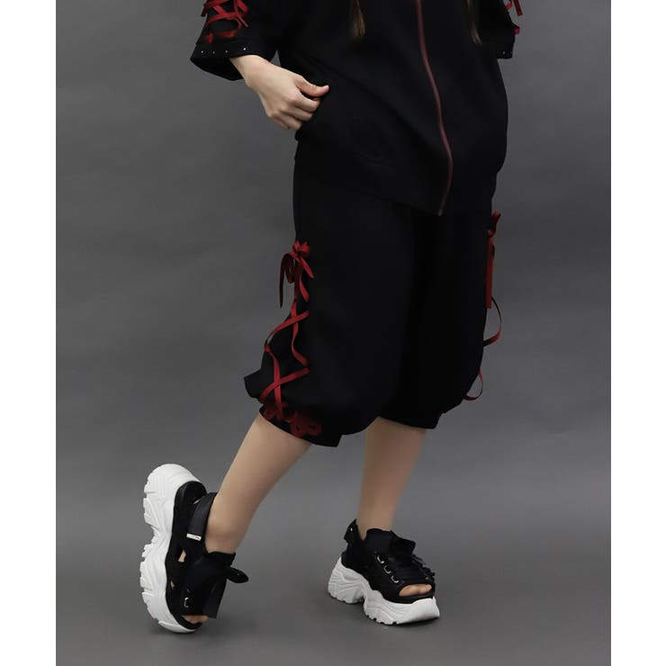 黒 | チャイナボタンバルーンパンツ | axes femme