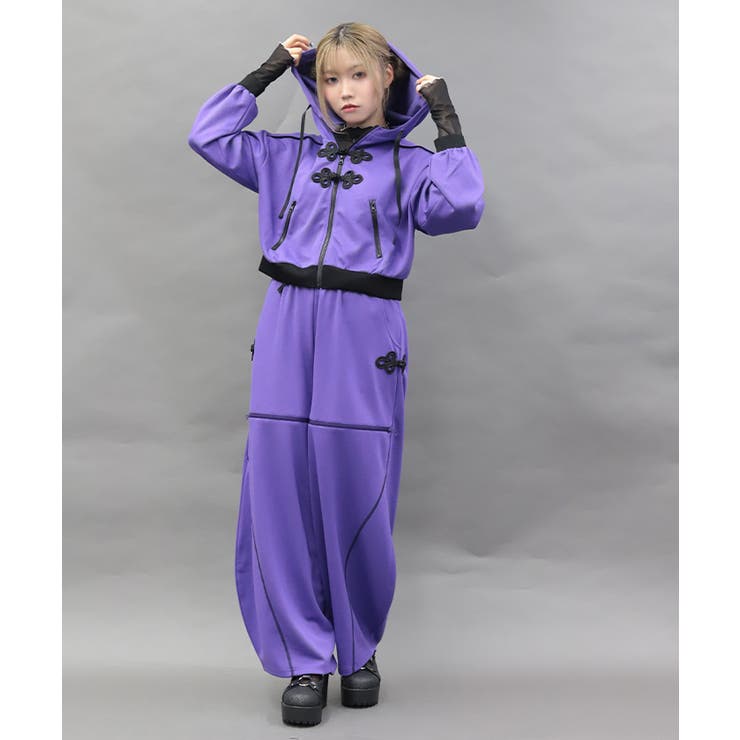チャイナボタンルーズパンツ | axes femme | 詳細画像1 