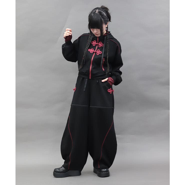 チャイナボタンルーズパンツ | axes femme | 詳細画像10 