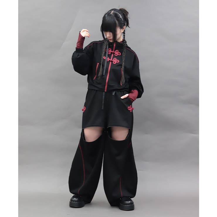チャイナボタンルーズパンツ | axes femme | 詳細画像7 