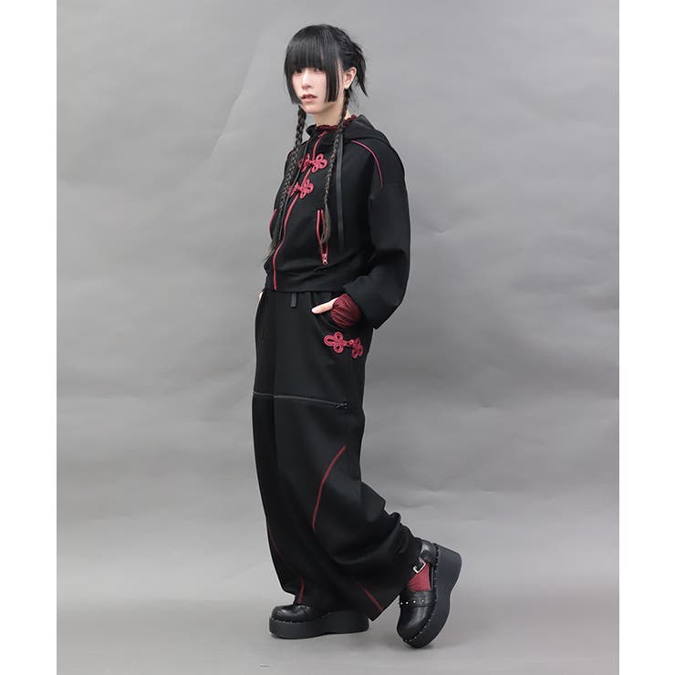 チャイナボタンルーズパンツ | axes femme | 詳細画像9 