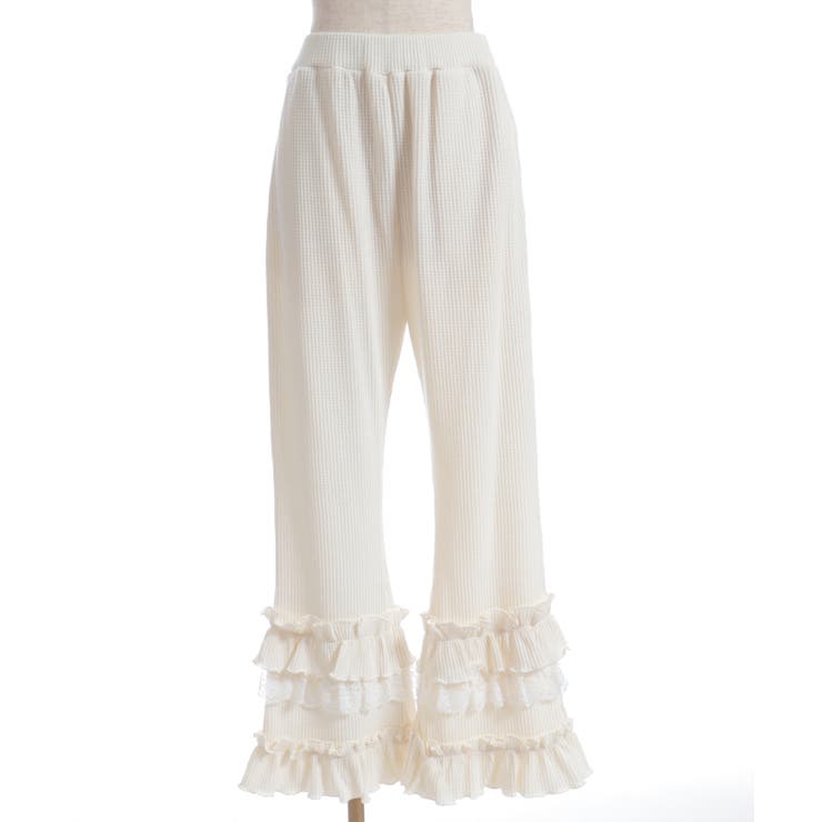 フリル×レースワッフルパンツ | axes femme | 詳細画像12 