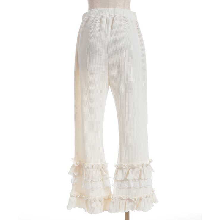 フリル×レースワッフルパンツ | axes femme | 詳細画像14 