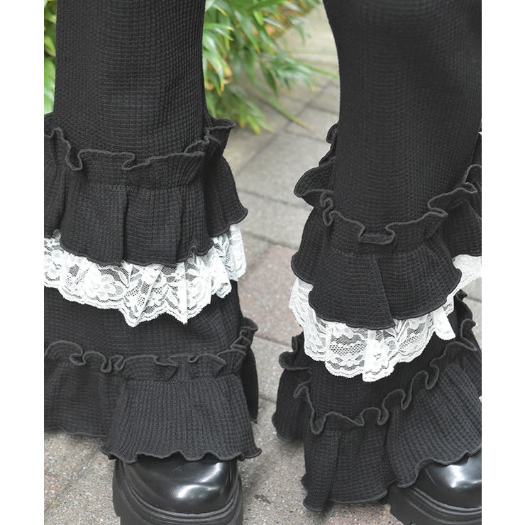フリル×レースワッフルパンツ | axes femme | 詳細画像3 