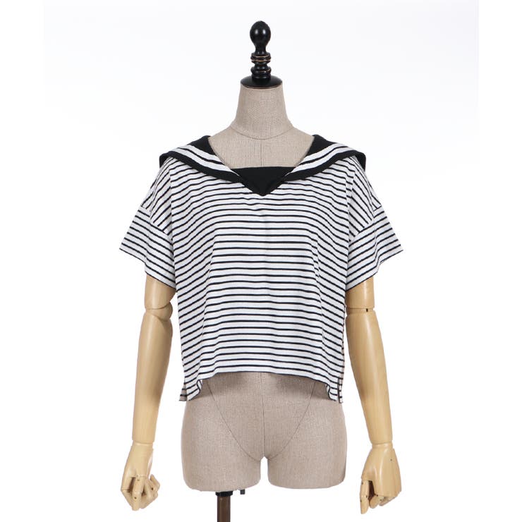 VAMPS Tシャツ リボンアクセサリーセット リボン付セーラーTシャツ[品番：IGAW0001923]｜axes femme