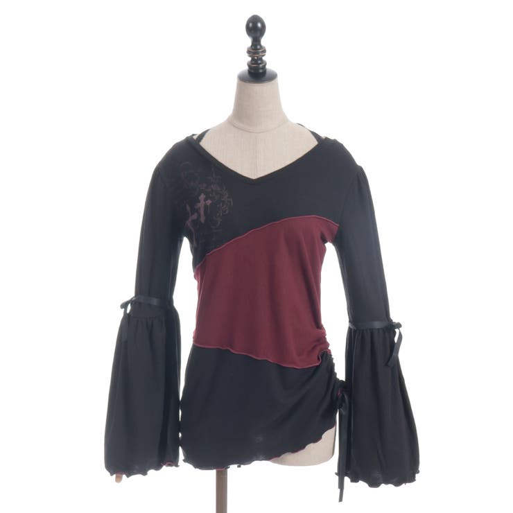 ツギハギフレア袖ＰＯ | axes femme | 詳細画像15 