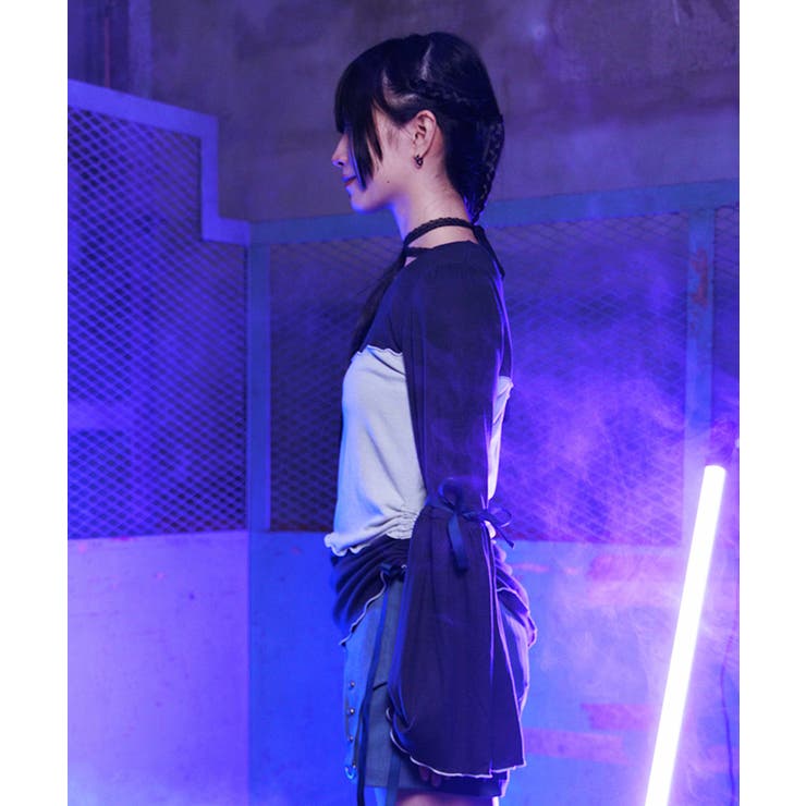 ツギハギフレア袖ＰＯ | axes femme | 詳細画像4 