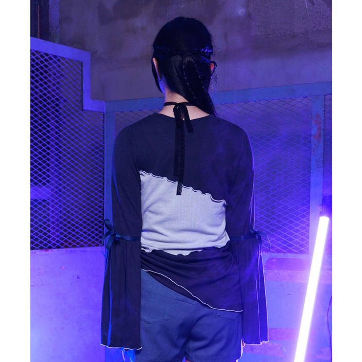 ツギハギフレア袖ＰＯ | axes femme | 詳細画像5 