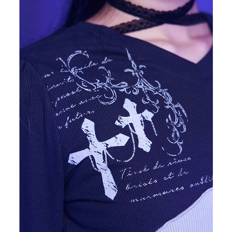 ツギハギフレア袖ＰＯ | axes femme | 詳細画像6 