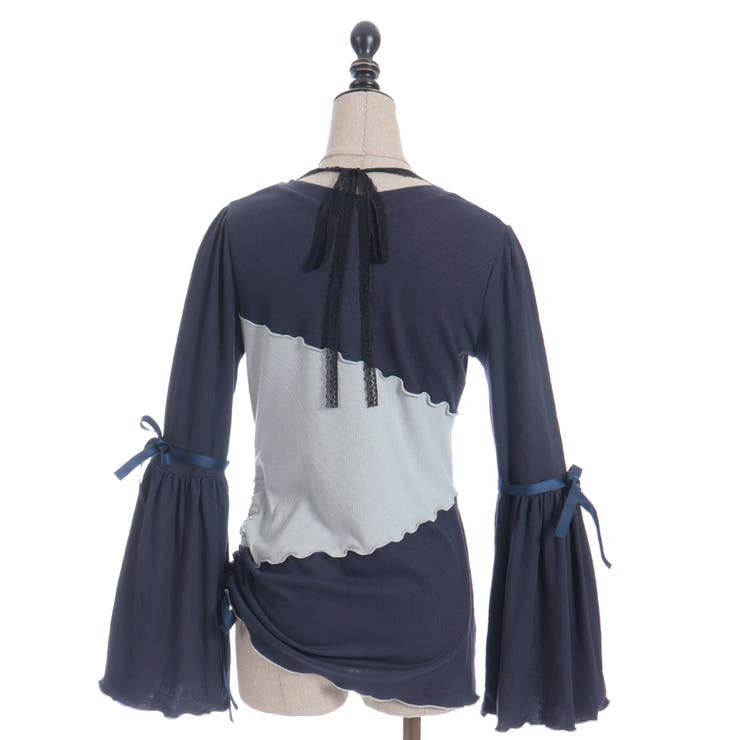 ツギハギフレア袖ＰＯ | axes femme | 詳細画像9 