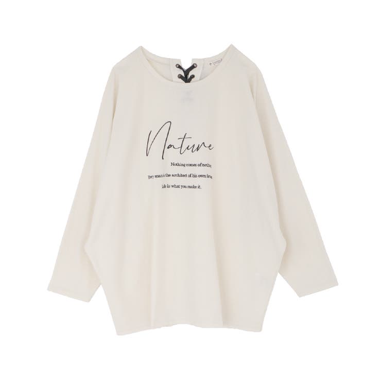 ロゴ入りドルマンTシャツ[品番：IGAW0000382]｜axes femme