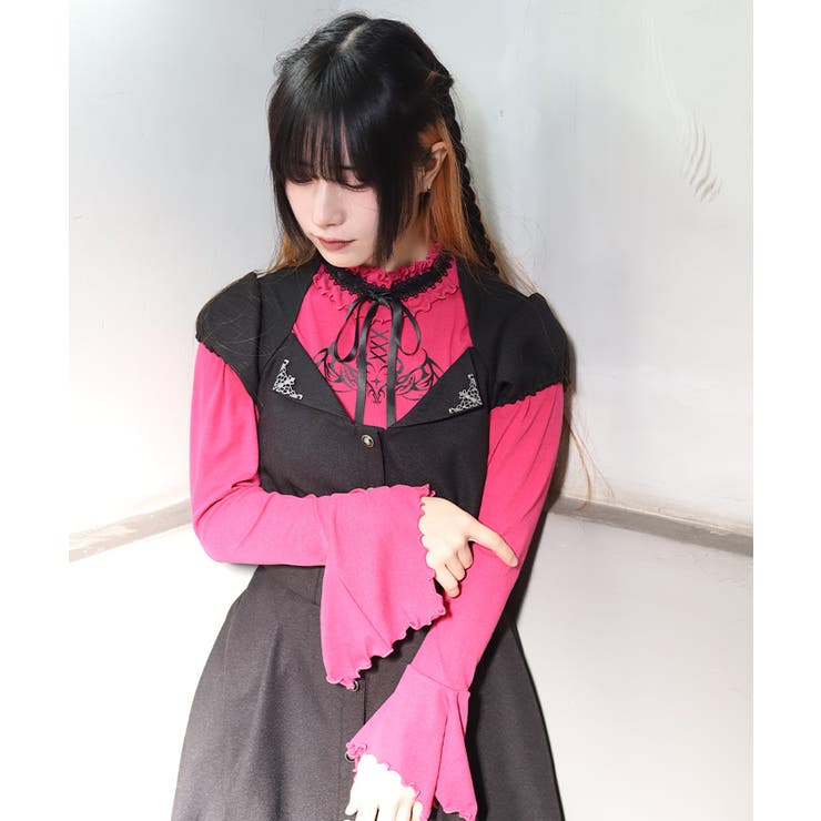 サキュバスフレア袖プルオーバー | axes femme | 詳細画像10 