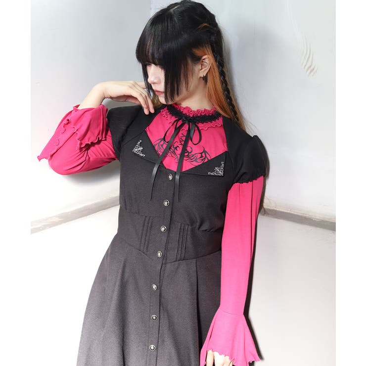 サキュバスフレア袖プルオーバー | axes femme | 詳細画像11 