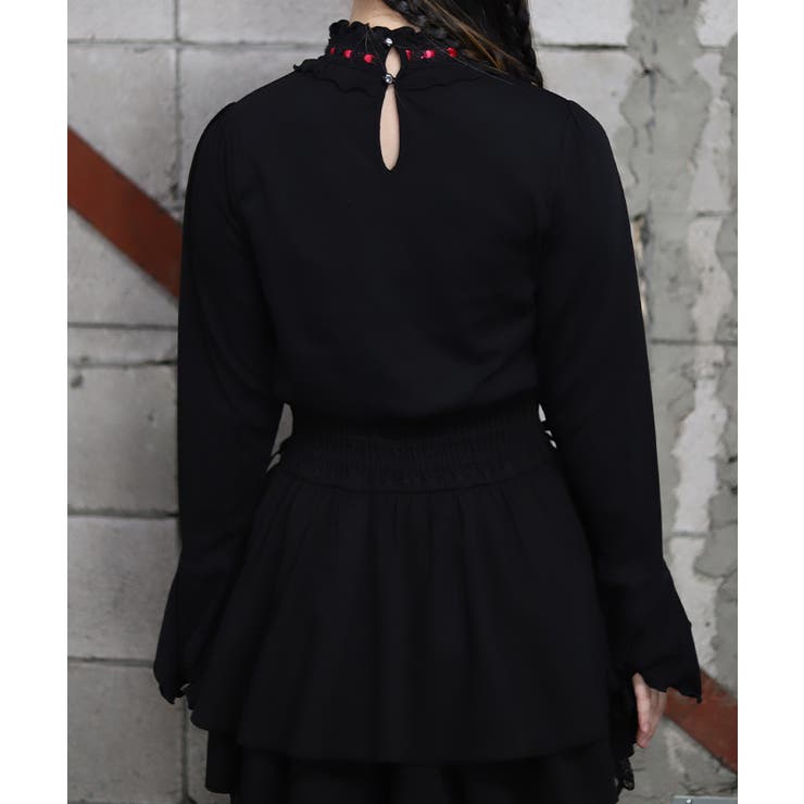 サキュバスフレア袖プルオーバー | axes femme | 詳細画像3 