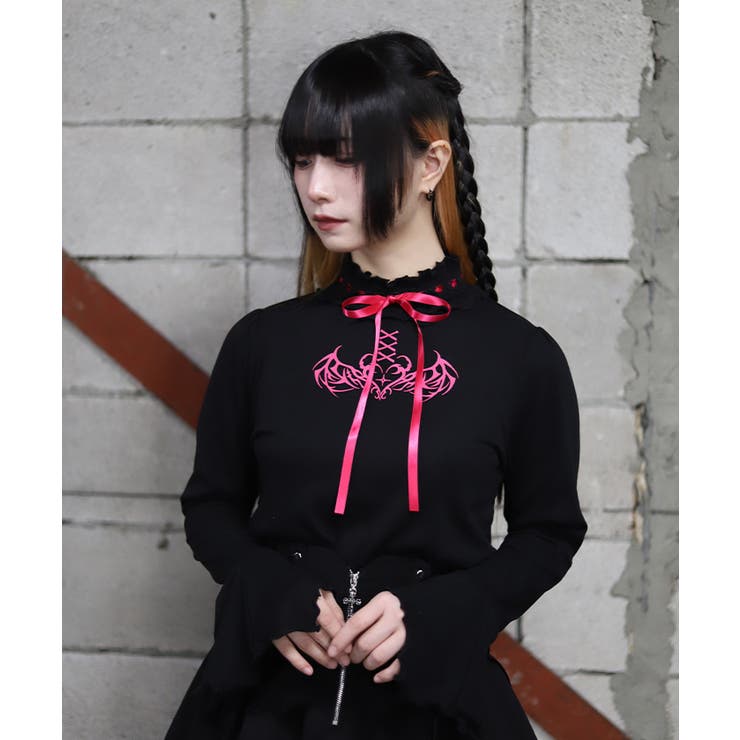 サキュバスフレア袖プルオーバー | axes femme | 詳細画像9 