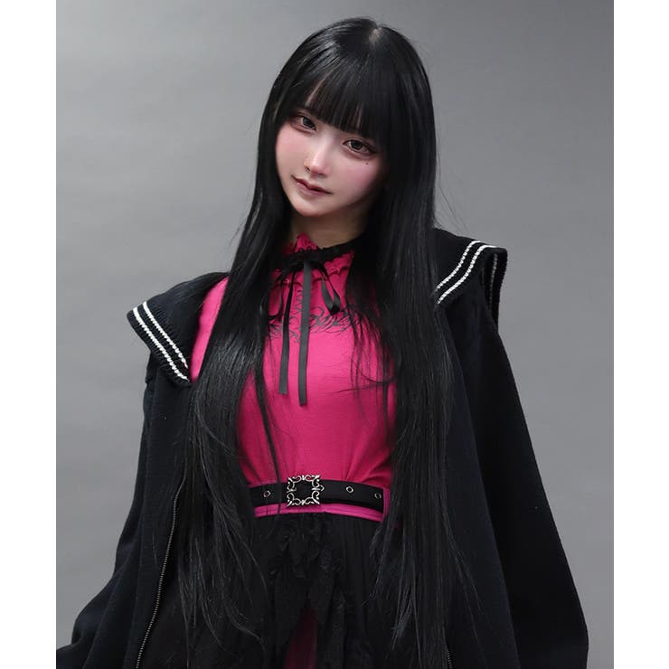 ピンク | サキュバスフレア袖プルオーバー | axes femme