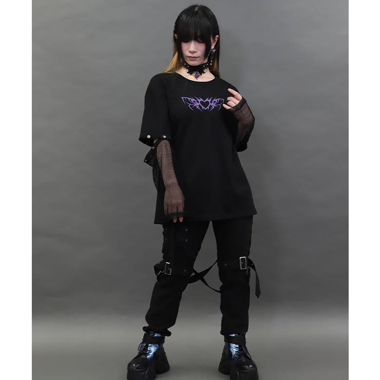 ２ｗａｙ袖メッシュプルオーバー | axes femme | 詳細画像8 