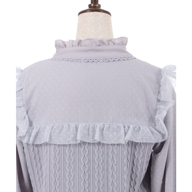 ボウタイビスチェ風トップス[品番：IGAW0002928]｜axes femme