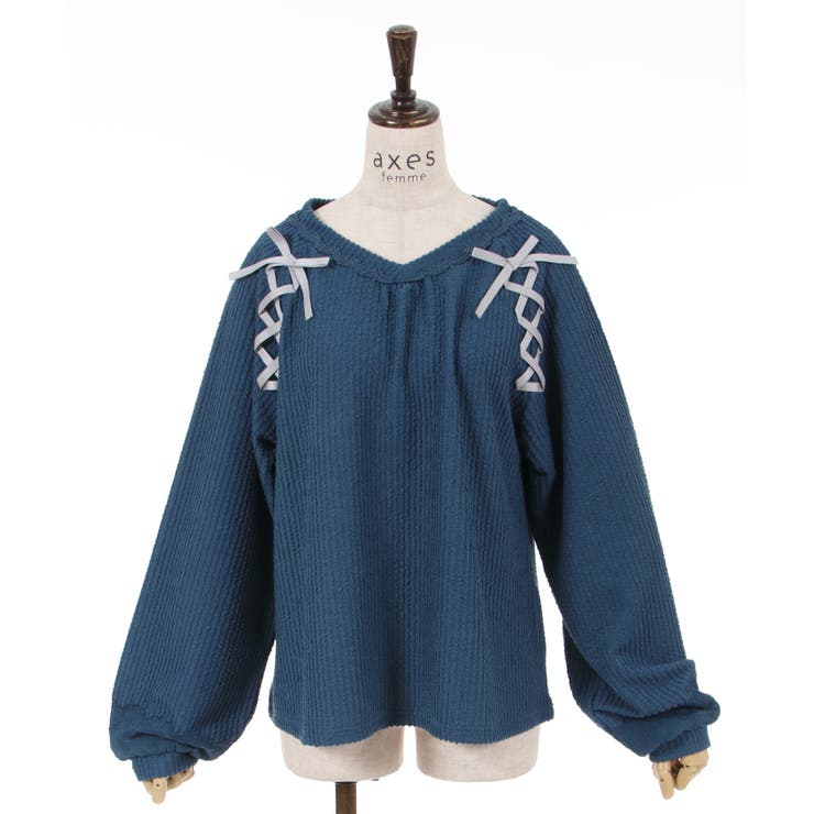 レースアッププルオーバー[品番：IGAW0003399]｜axes femme