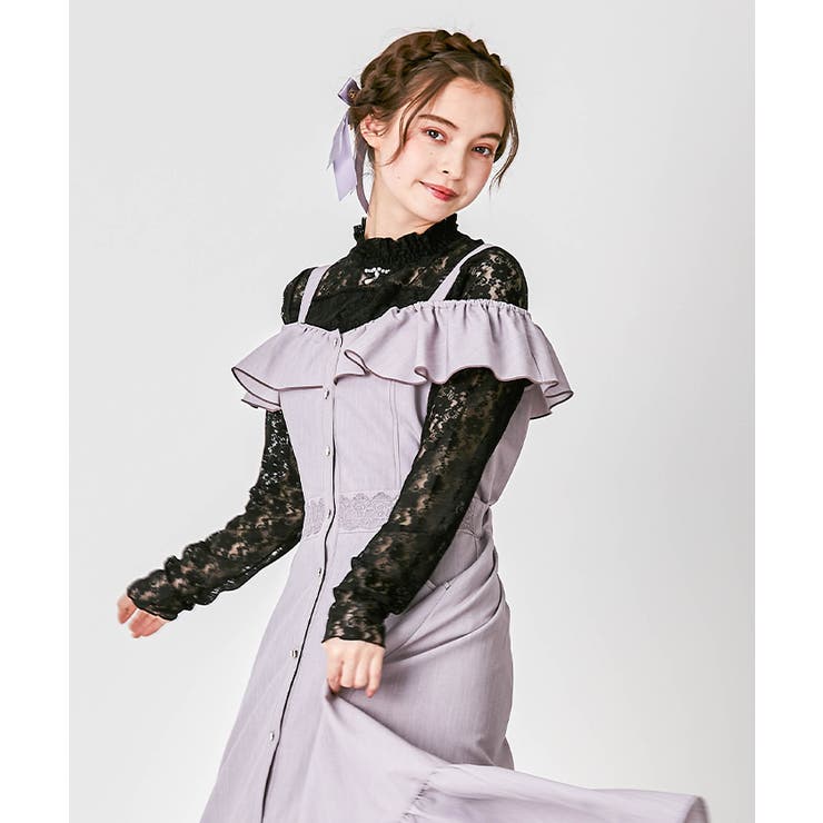 ビジューデザイン総レースPO[品番：IGAW0002176]｜axes femme