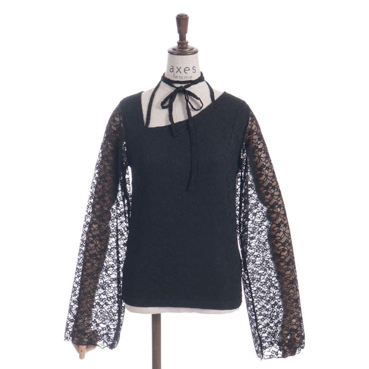 黒 | ストラップレーストップス | axes femme