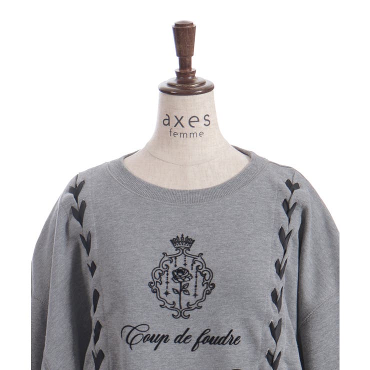 編み上げアソート柄トレーナー | axes femme | 詳細画像26 