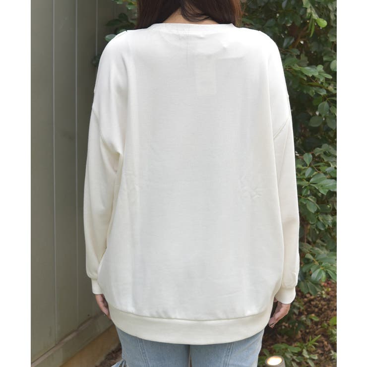 編み上げアソート柄トレーナー | axes femme | 詳細画像3 