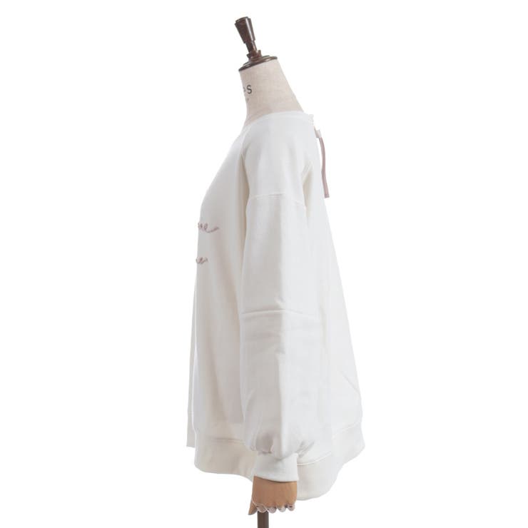 ジップ裏起毛ロゴトレーナー | axes femme | 詳細画像11 