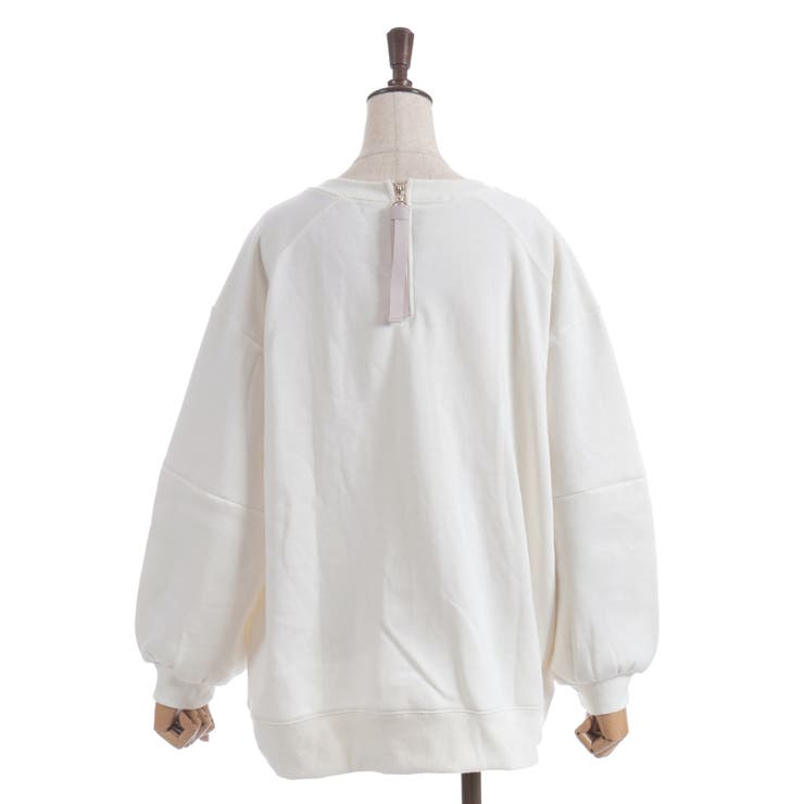 ジップ裏起毛ロゴトレーナー | axes femme | 詳細画像12 