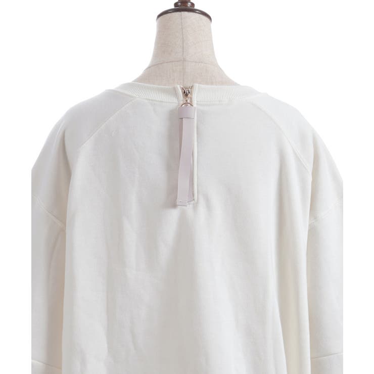 ジップ裏起毛ロゴトレーナー | axes femme | 詳細画像13 